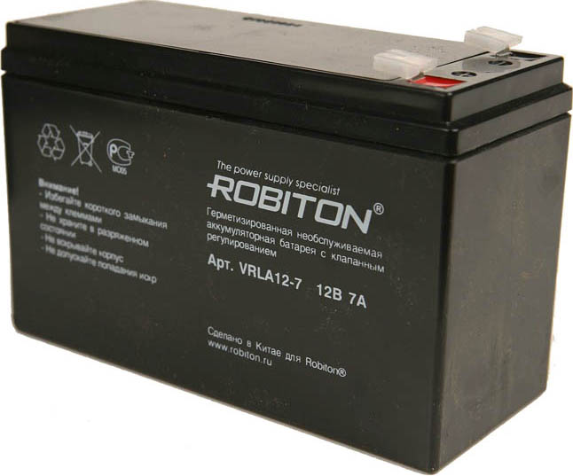 Аккумулятор ROBITON VRLA 12-7  12v 7Ah 